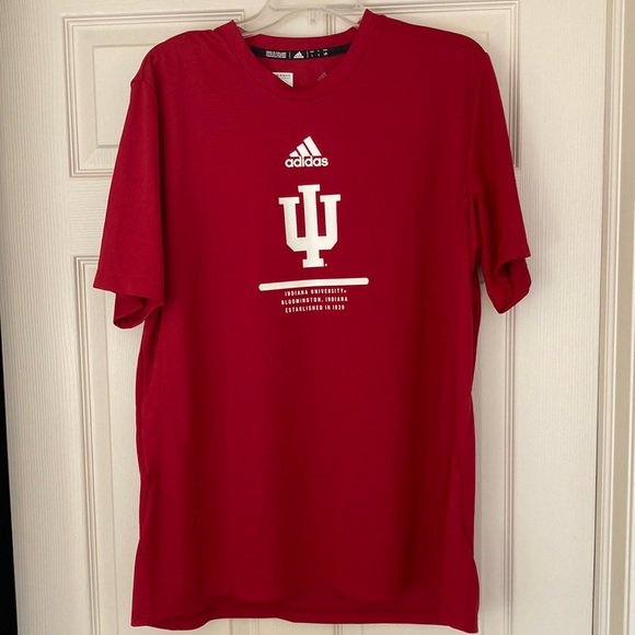 Indiana University- Primeblue- Adidas- Short sleeve tee - Picture 1 of 10